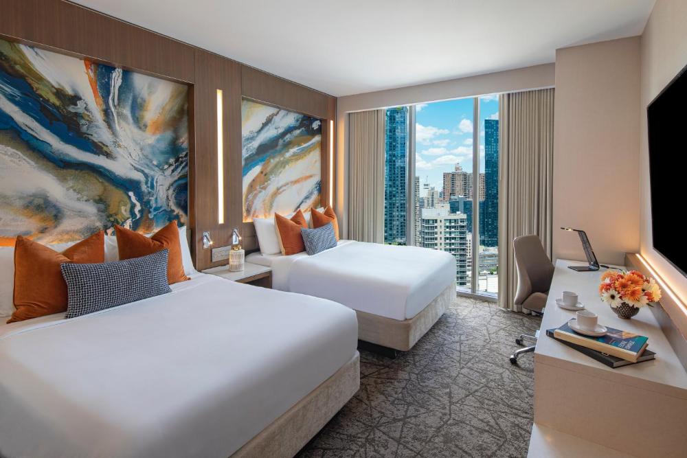 Guest room, 2 Queen, City view interior